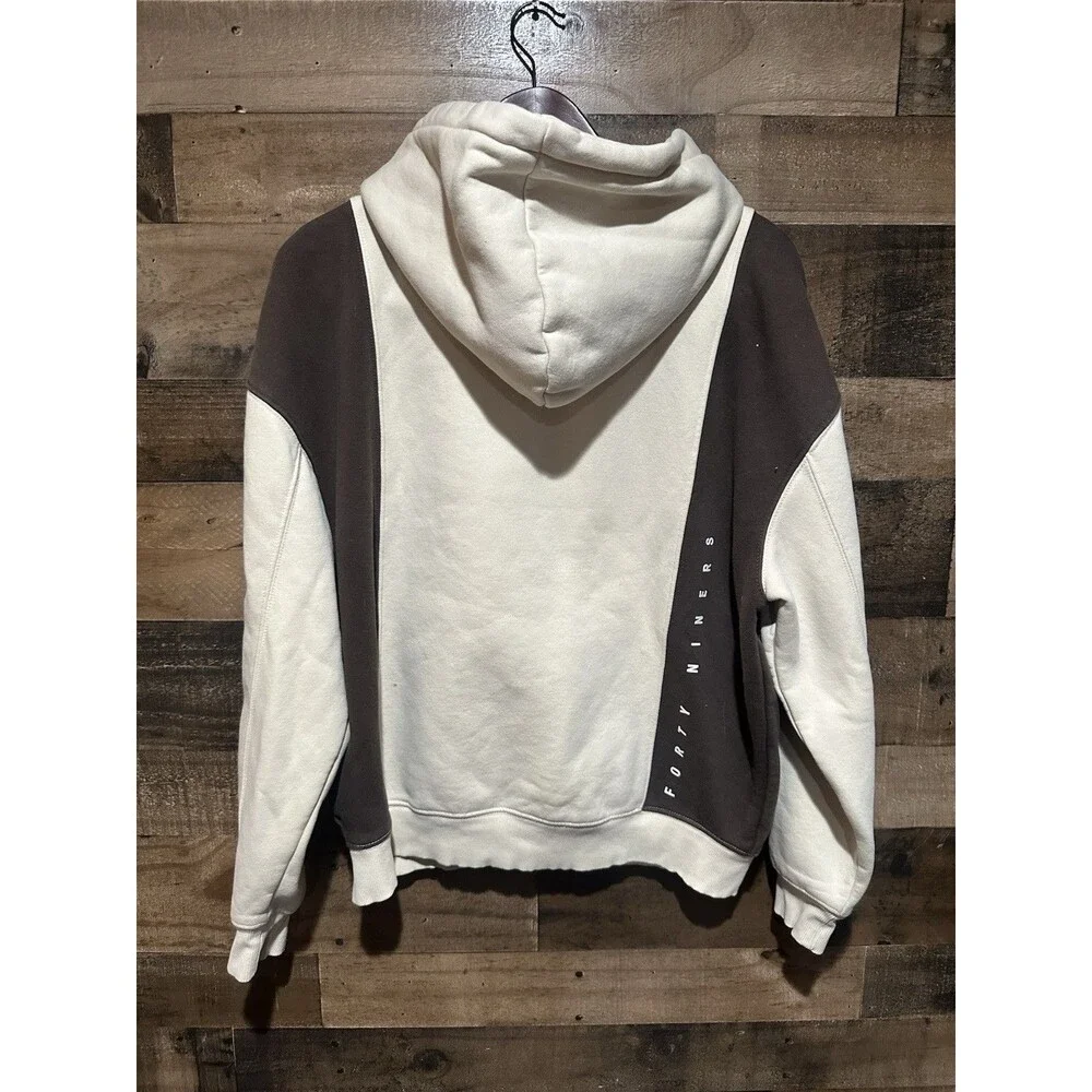 NFL 49ers Pull and Bear Brown Tan Sweatshirt Hoodie Small